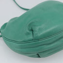 LOEWE Anagram Purse Shoulder Bag Leather Green Auth 183470-14