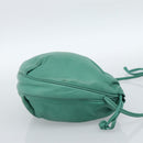 LOEWE Anagram Purse Shoulder Bag Leather Green Auth 183470-4