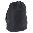 LOEWE Anagram Purse Shoulder Bag Leather Black Auth 183471A-1
