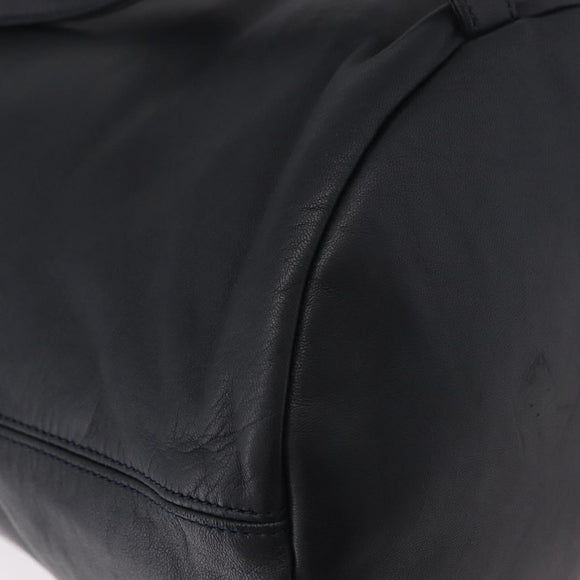 LOEWE Anagram Purse Shoulder Bag Leather Black Auth 183471A