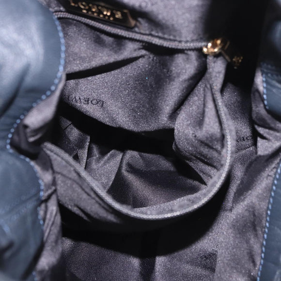 LOEWE Anagram Purse Shoulder Bag Leather Black Auth 183471A