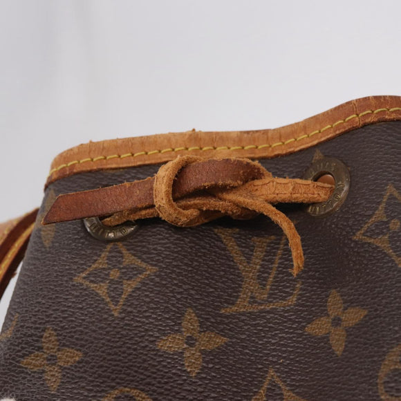 LOUIS VUITTON Monogram Petit Noe Schoudertas M42226 LV Auth 183473