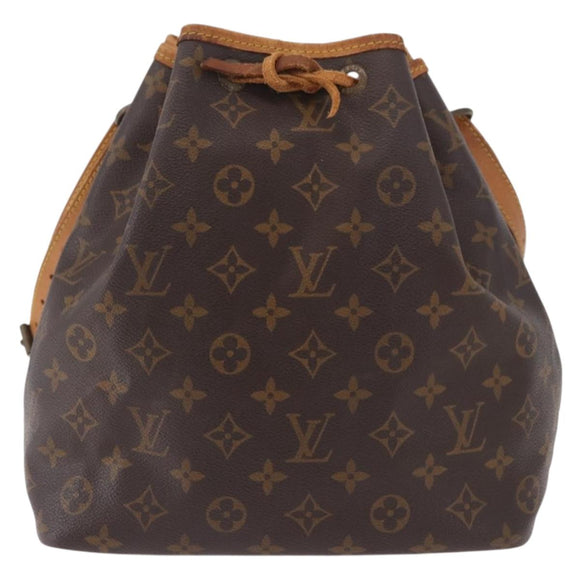 LOUIS VUITTON Monogram Petit Noe Schoudertas M42226 LV Auth 183473