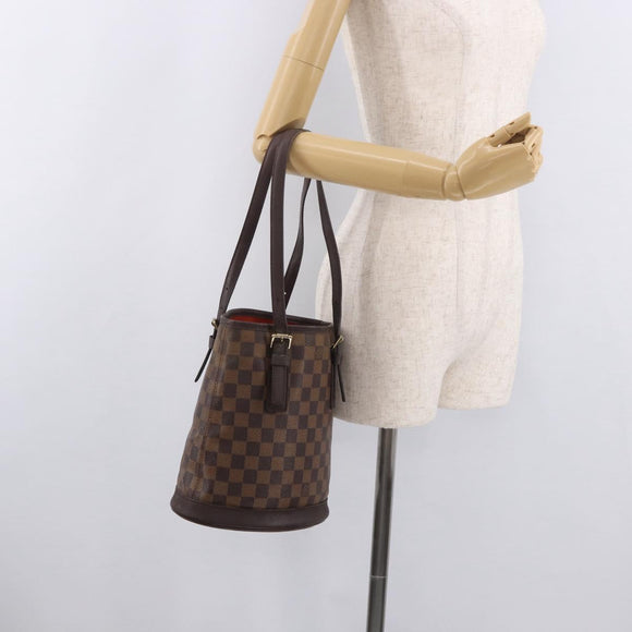LOUIS VUITTON Damier Ebene Marais Shoulder Bag N42240 LV Auth 183474