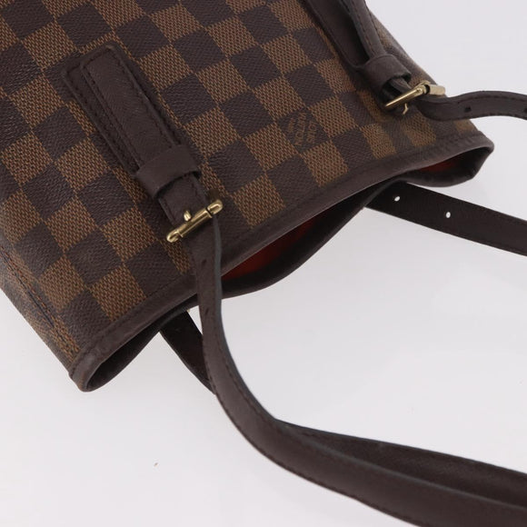 LOUIS VUITTON Damier Ebene Marais Shoulder Bag N42240 LV Auth 183474