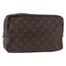 LOUIS VUITTON Monogram Trousse Toilette 28 Clutch Bag M47522 LV Auth 183477-1