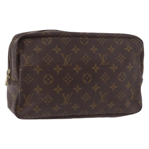LOUIS VUITTON Monogram Trousse Toilette 28 Clutch Bag M47522 LV Auth 183477