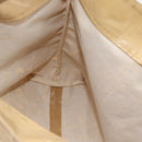 CHANEL Tote Bag Patent leather Beige CC Auth 183485-19