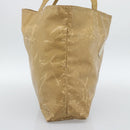 CHANEL Tote Bag Patent leather Beige CC Auth 183485-3