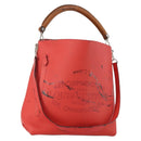LOUIS VUITTON Parnasea Bagatelle Bag Leather 2way Capusine M94352 LV Auth 183489-1
