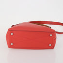 LOUIS VUITTON Parnasea Bagatelle Bag Leather 2way Capusine M94352 LV Auth 183489-5