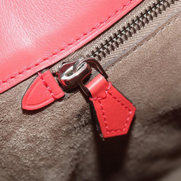 LOUIS VUITTON Parnasea Bagatelle Bag Leather 2way Capusine M94352 LV Auth 183489