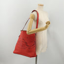 LOUIS VUITTON Parnasea Bagatelle Bag Leather 2way Capusine M94352 LV Auth 183489-25