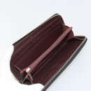 CHANEL Matelasse Lange Portemonnee Lamsleer Zwart Goud CC Auth 183495-9