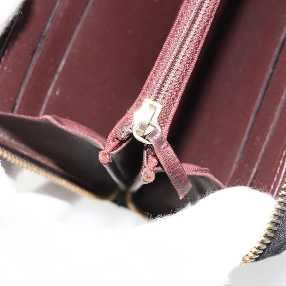 CHANEL Matelasse Lange Portemonnee Lamsleer Zwart Goud CC Auth 183495