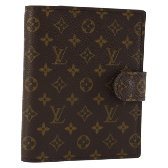 LOUIS VUITTON Monogram Agenda Mini Day Planner Cover R20007 LV Auth 183497V