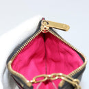 LOUIS VUITTON Multicolor Pochette Cles NM Coin Purse Black M60279 Auth 183498V-17