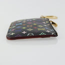 LOUIS VUITTON Multicolor Pochette Cles NM Coin Purse Black M60279 Auth 183498V-3