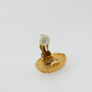CHANEL Earring metal Gold Tone CC Auth 183500V-8