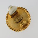 CHANEL Earring metal Gold Tone CC Auth 183500V-9