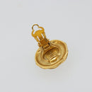 CHANEL Earring metal Gold Tone CC Auth 183501-4