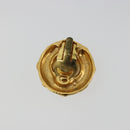 CHANEL Earring metal Gold Tone CC Auth 183501-7