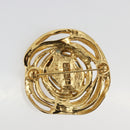 SAINT LAURENT Brooch metal Gold Tone Auth 183502V-3