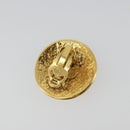 CHANEL Earring metal Gold Tone CC Auth 183503V-3