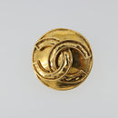CHANEL Earring metal Gold Tone CC Auth 183503V-6