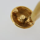 CHANEL Earring metal Gold Tone CC Auth 183504-10