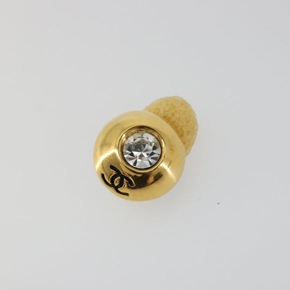 CHANEL Earring metal Gold Tone CC Auth 183504
