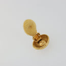 CHANEL Earring metal Gold Tone CC Auth 183504-8