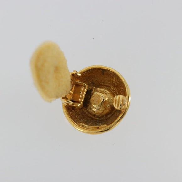 CHANEL Earring metal Gold Tone CC Auth 183504