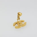 CHANEL Earring metal Gold Tone CC Auth 183505-11