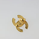 CHANEL Earring metal Gold Tone CC Auth 183505-13