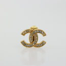 CHANEL Earring metal Gold Tone CC Auth 183505-2