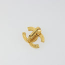 CHANEL Earring metal Gold Tone CC Auth 183505-3