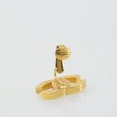 CHANEL Earring metal Gold Tone CC Auth 183505-5