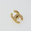 CHANEL Earring metal Gold Tone CC Auth 183505-9