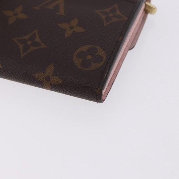 LOUIS VUITTON Portefeuille Sarah Long Wallet Rose Valerine M62235 Auth 183508M