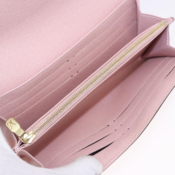 LOUIS VUITTON Portefeuille Sarah Long Wallet Rose Valerine M62235 Auth 183508M