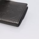 LOUIS VUITTON Monogram Mat Ludlow Coin Purse Noir M65122 LV Auth 183510A-15