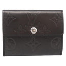 LOUIS VUITTON Monogram Mat Ludlow Coin Purse Noir M65122 LV Auth 183510A-13