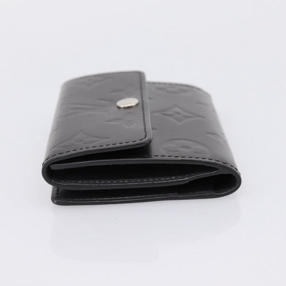 LOUIS VUITTON Monogram Mat Ludlow Coin Purse Noir M65122 LV Auth 183510A