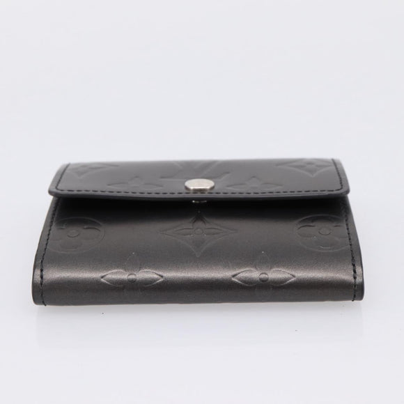 LOUIS VUITTON Monogram Mat Ludlow Coin Purse Noir M65122 LV Auth 183510A