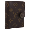 LOUIS VUITTON Monogram Agenda Mini Day Planner Cover R20007 LV Auth 183511-1