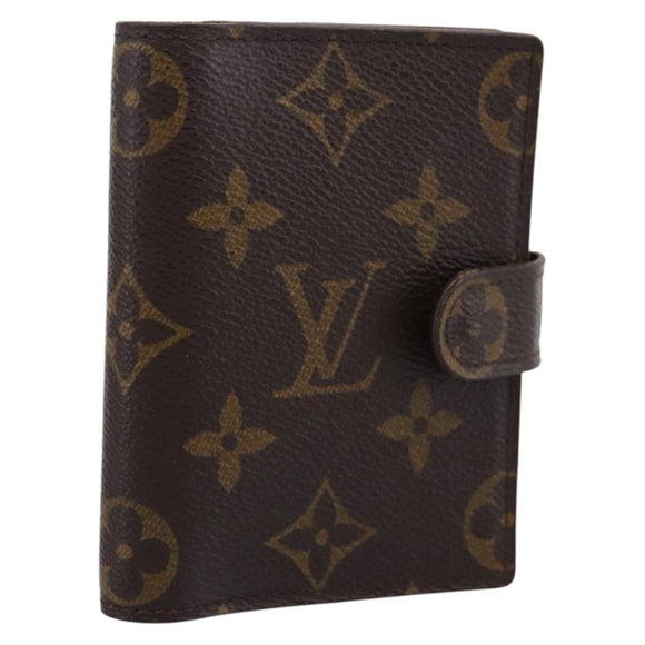 LOUIS VUITTON Monogram Agenda Mini Day Planner Cover R20007 LV Auth 183511