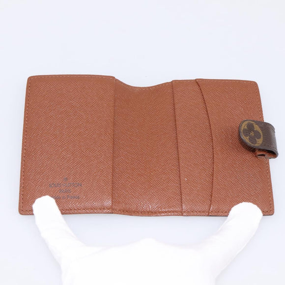 LOUIS VUITTON Monogram Agenda Mini Day Planner Cover R20007 LV Auth 183511