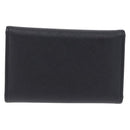 PRADA Safifano Leather Key Case Leather Black Auth 183512A-2
