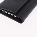 PRADA Safifano Leather Key Case Leather Black Auth 183512A-7
